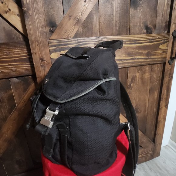 Coach Leatherware Black Monogram Backpack EXCELLENT main image 10